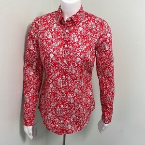 J. Crew Perfect Shirt Liberty London Summer Blooms Collection Floral Blouse 4
